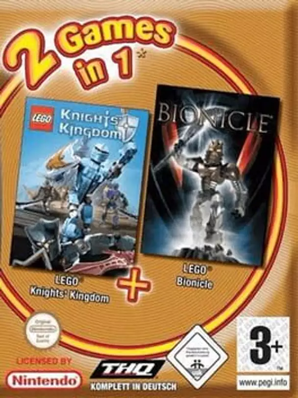 2 Games In 1: LEGO Knights' Kingdom + LEGO Bionicle