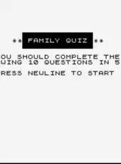 Family Quiz 6