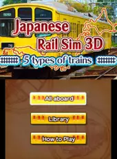 Japanese Rail Sim 3D 5 types of trains