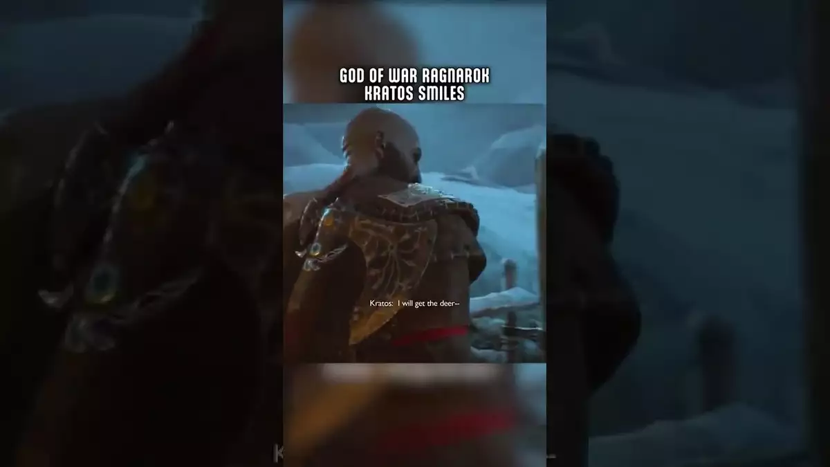 god of war ragnarok reaction kratos smile